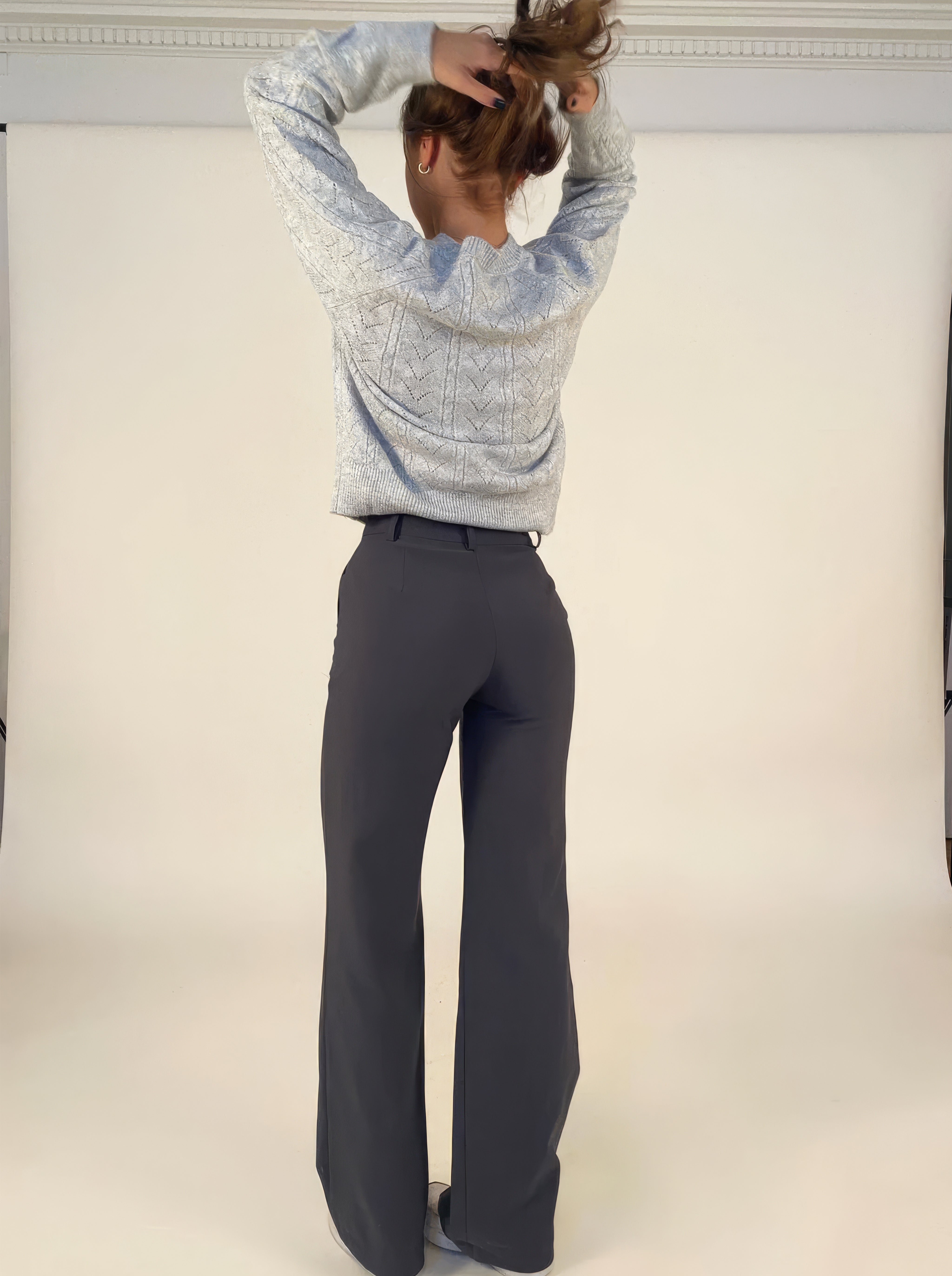 Leovy - Fashionable Women's Wide Leg Trousers