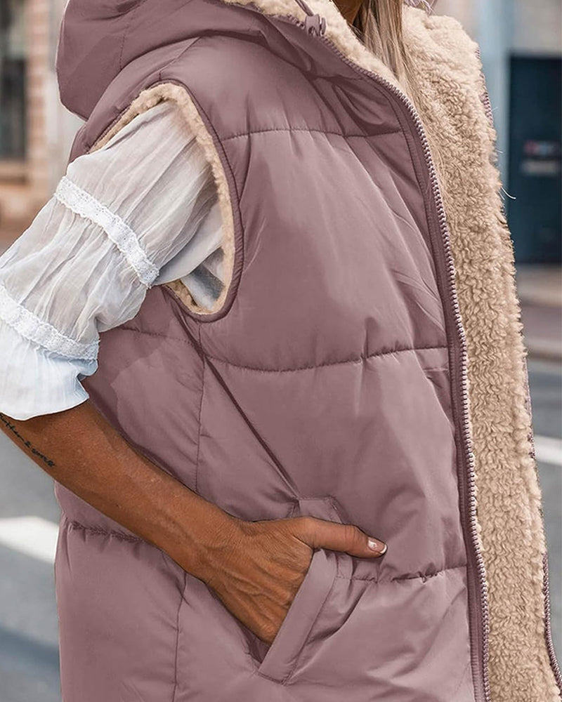 Tamar - Reversible thermal jacket with hood