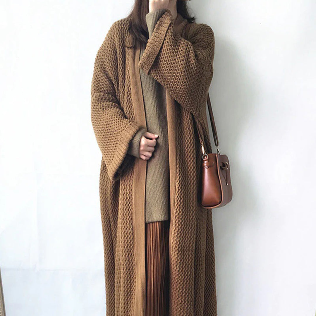 Women’s Oversized Cardigan with Batwing Sleeves