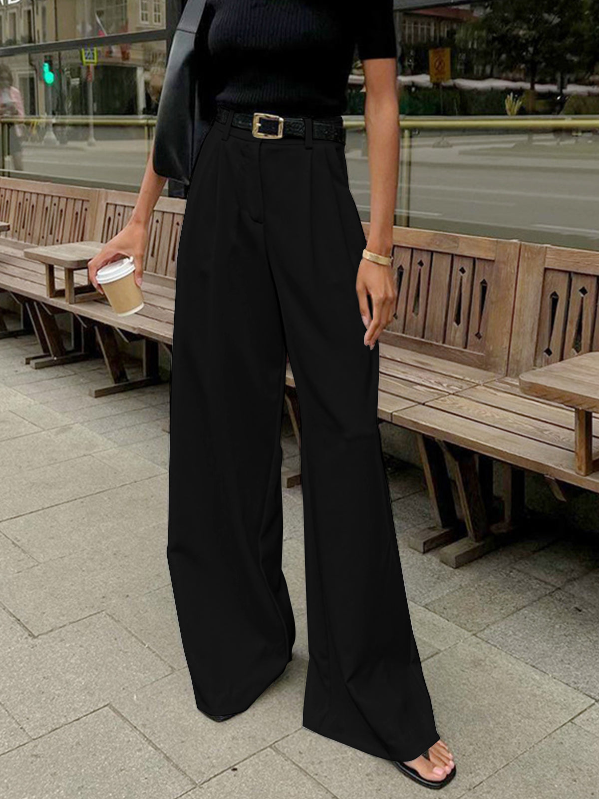 Comfy Wide Leg Trousers - Your Go-To for Effortless Chic