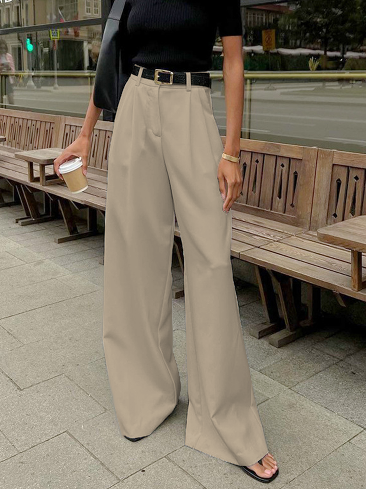 Comfy Wide Leg Trousers - Your Go-To for Effortless Chic