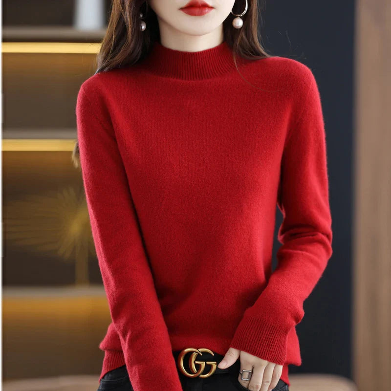 Women’s O-Neck Jumper With Straight Cut