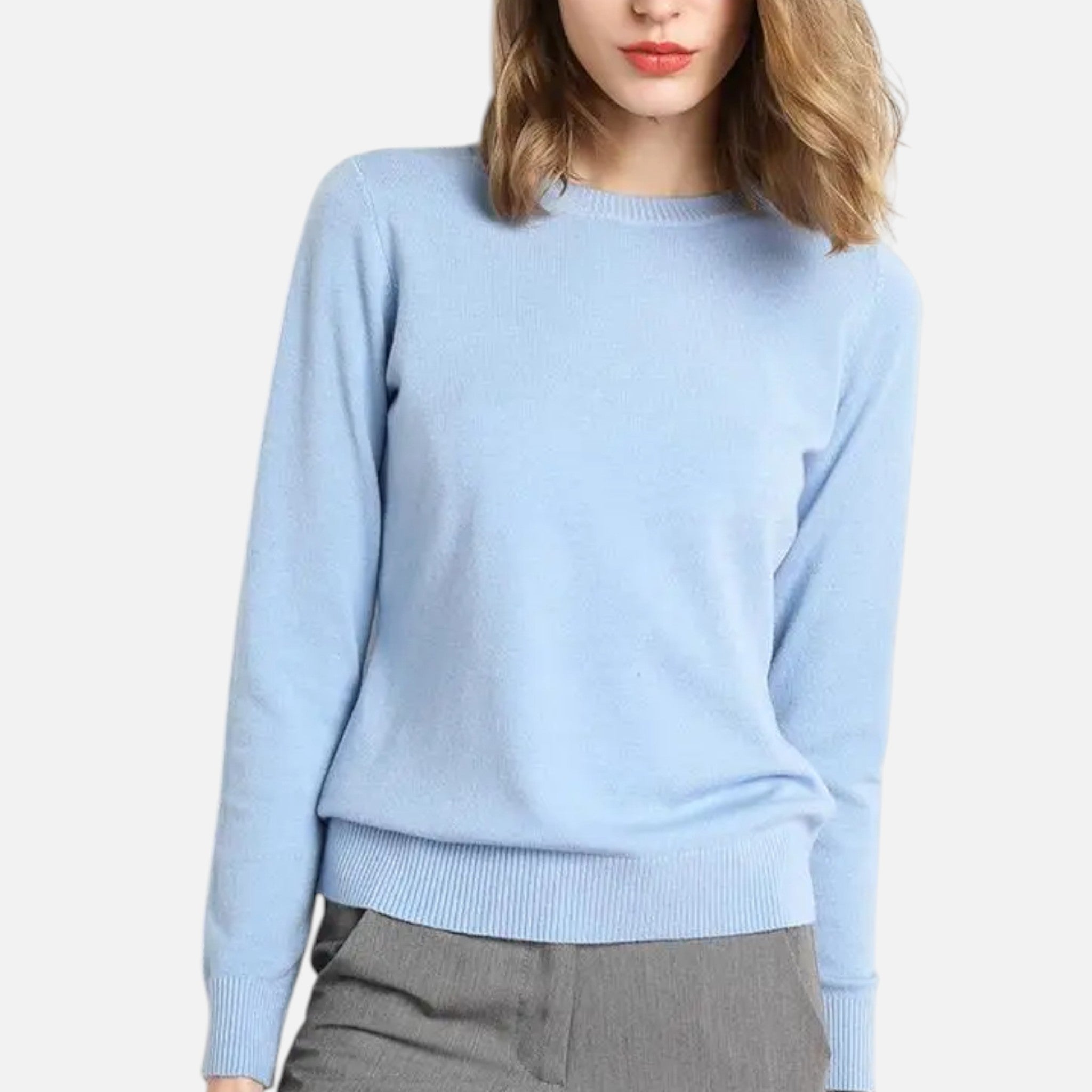 Dorevelle | Women’s Merino Wool Sweater – Timeless O-Neck Elegance 10