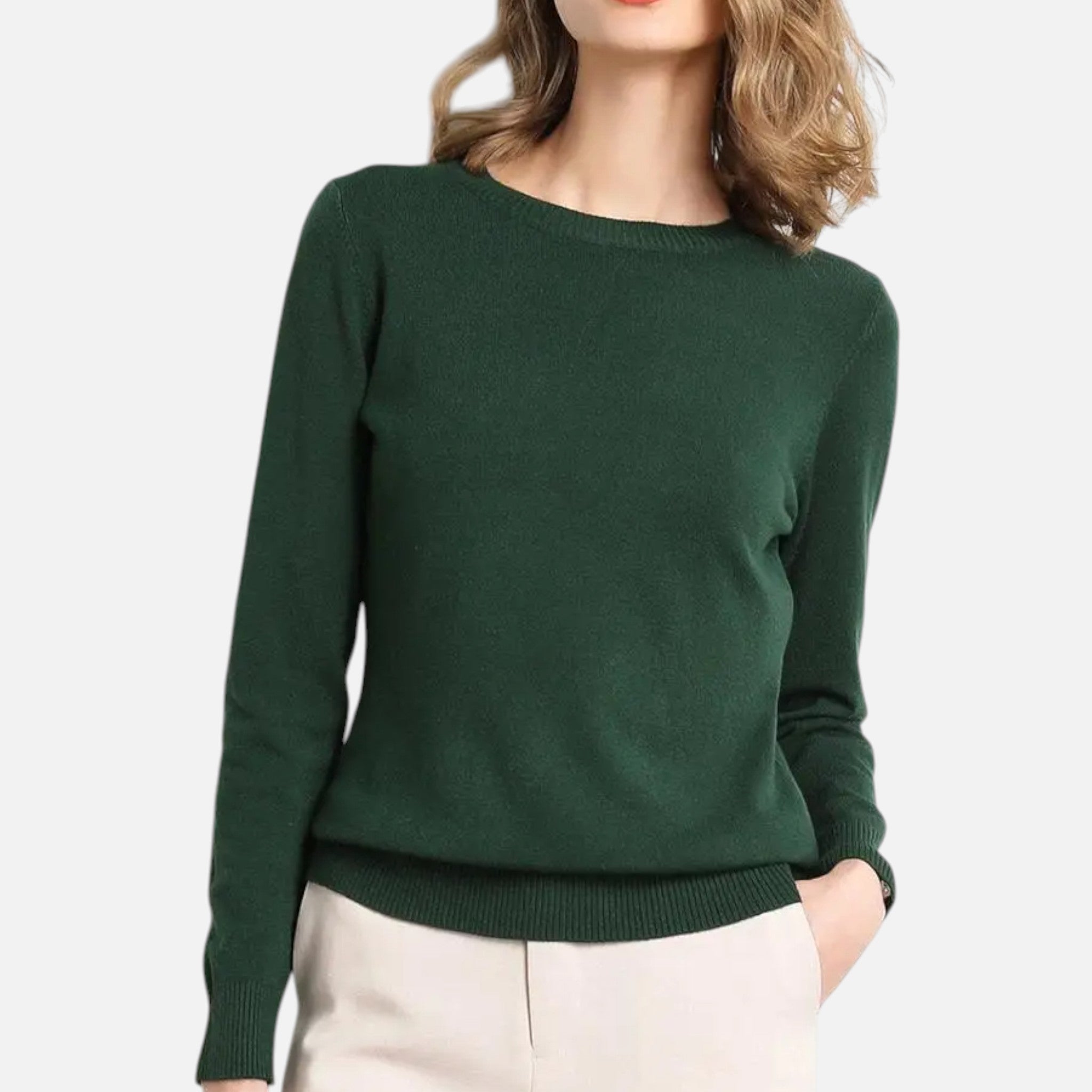 Dorevelle | Women’s Merino Wool Sweater – Timeless O-Neck Elegance 14