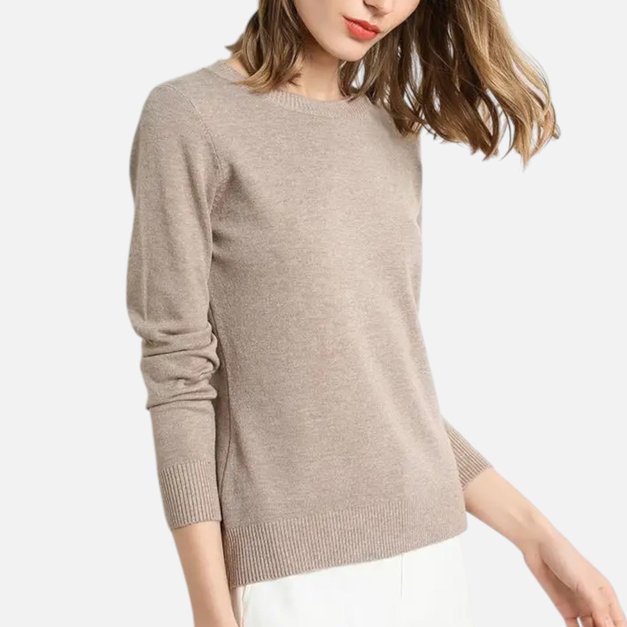 Dorevelle | Women’s Merino Wool Sweater – Timeless O-Neck Elegance 19
