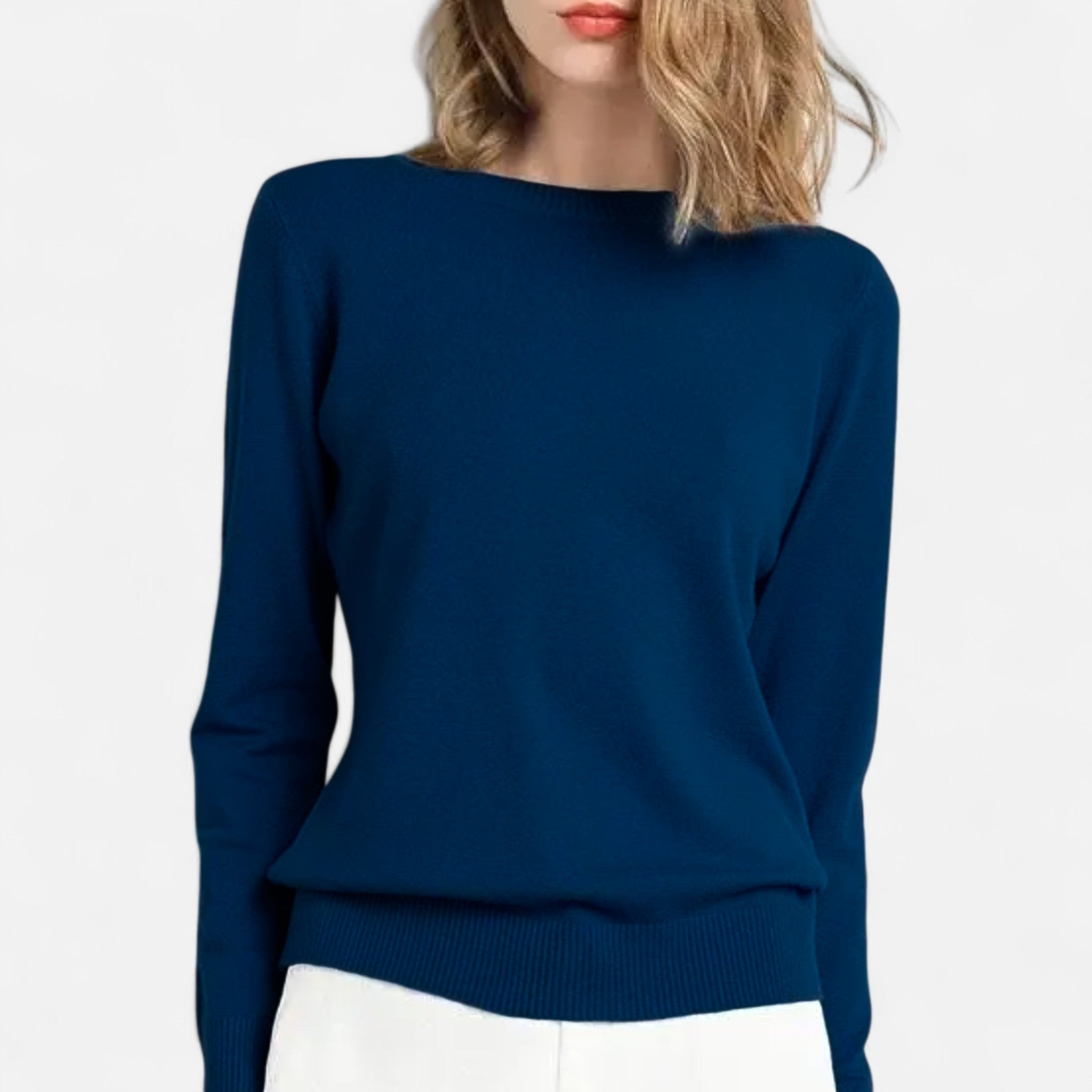 Dorevelle | Women’s Merino Wool Sweater – Timeless O-Neck Elegance 8