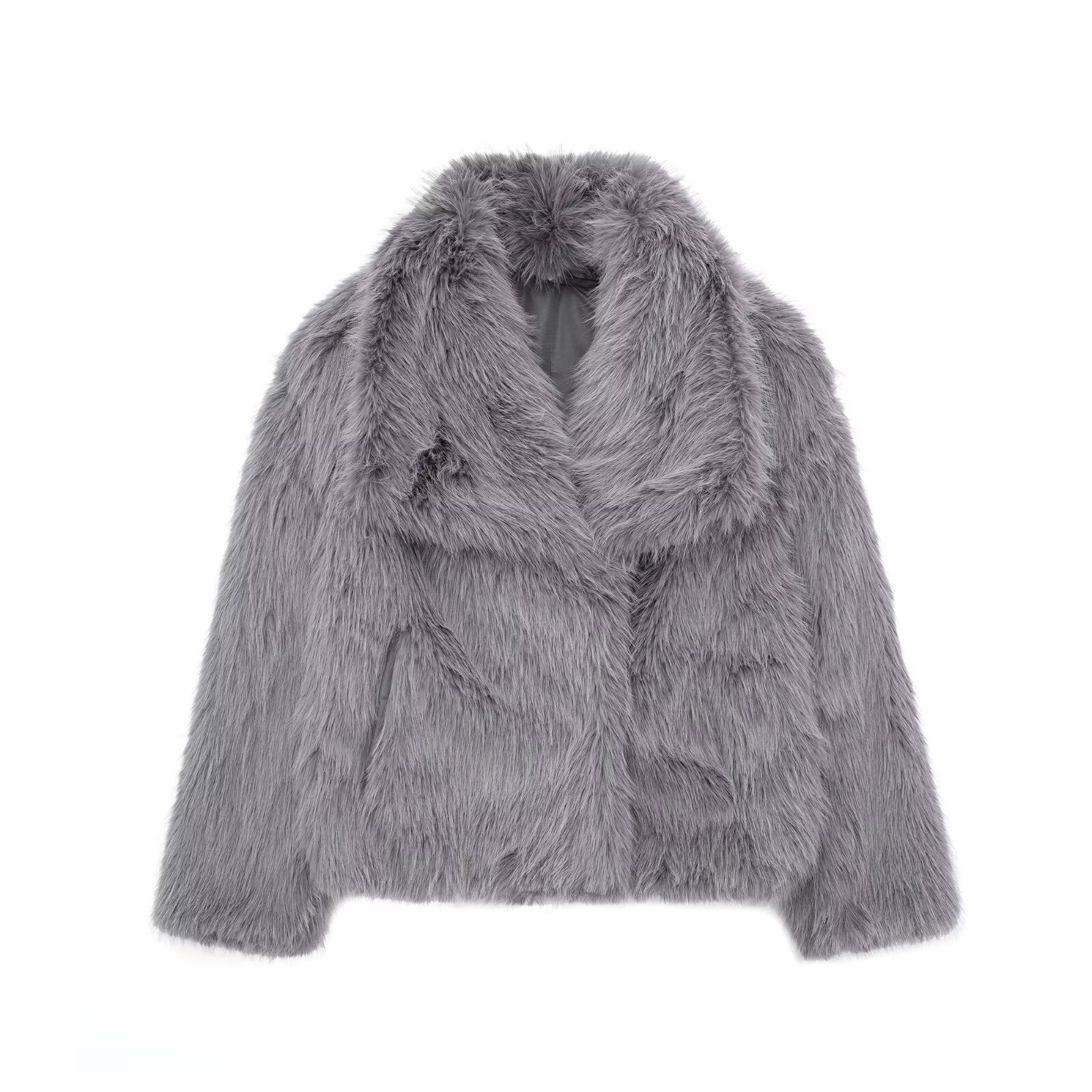 Women’s V-Neck Coat with Button Closure