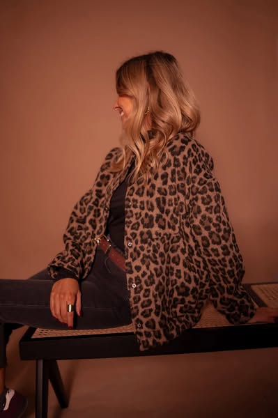 Women’s Leopard Print Bomber Jacket