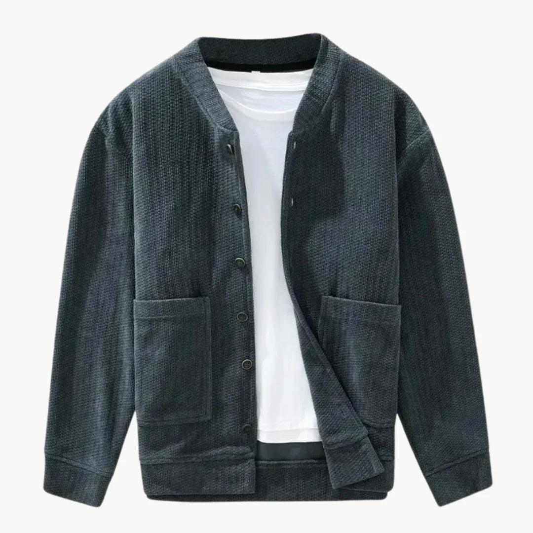 Knitted Texture Cardigan for Men - Ethan