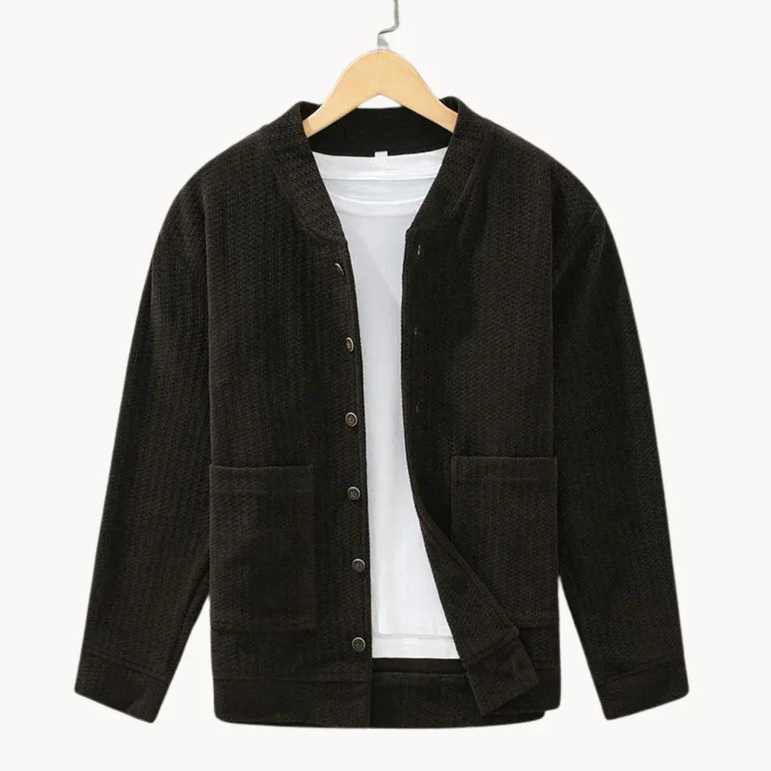 Knitted Texture Cardigan for Men - Ethan