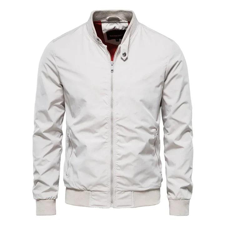 Men’s Modern Harrington Jacket with Contrast Lining