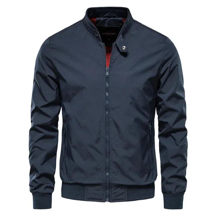 Men’s Modern Harrington Jacket with Contrast Lining