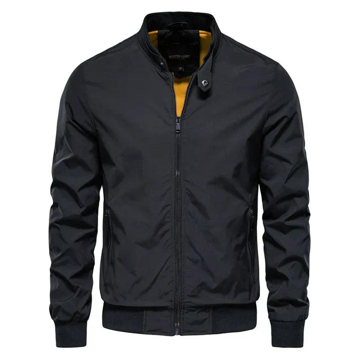 Men’s Modern Harrington Jacket with Contrast Lining
