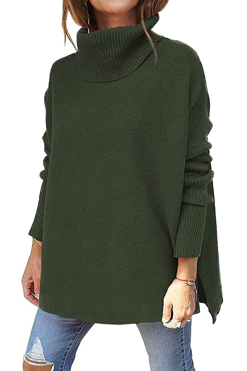 Oversized Turtleneck Sweater for Women