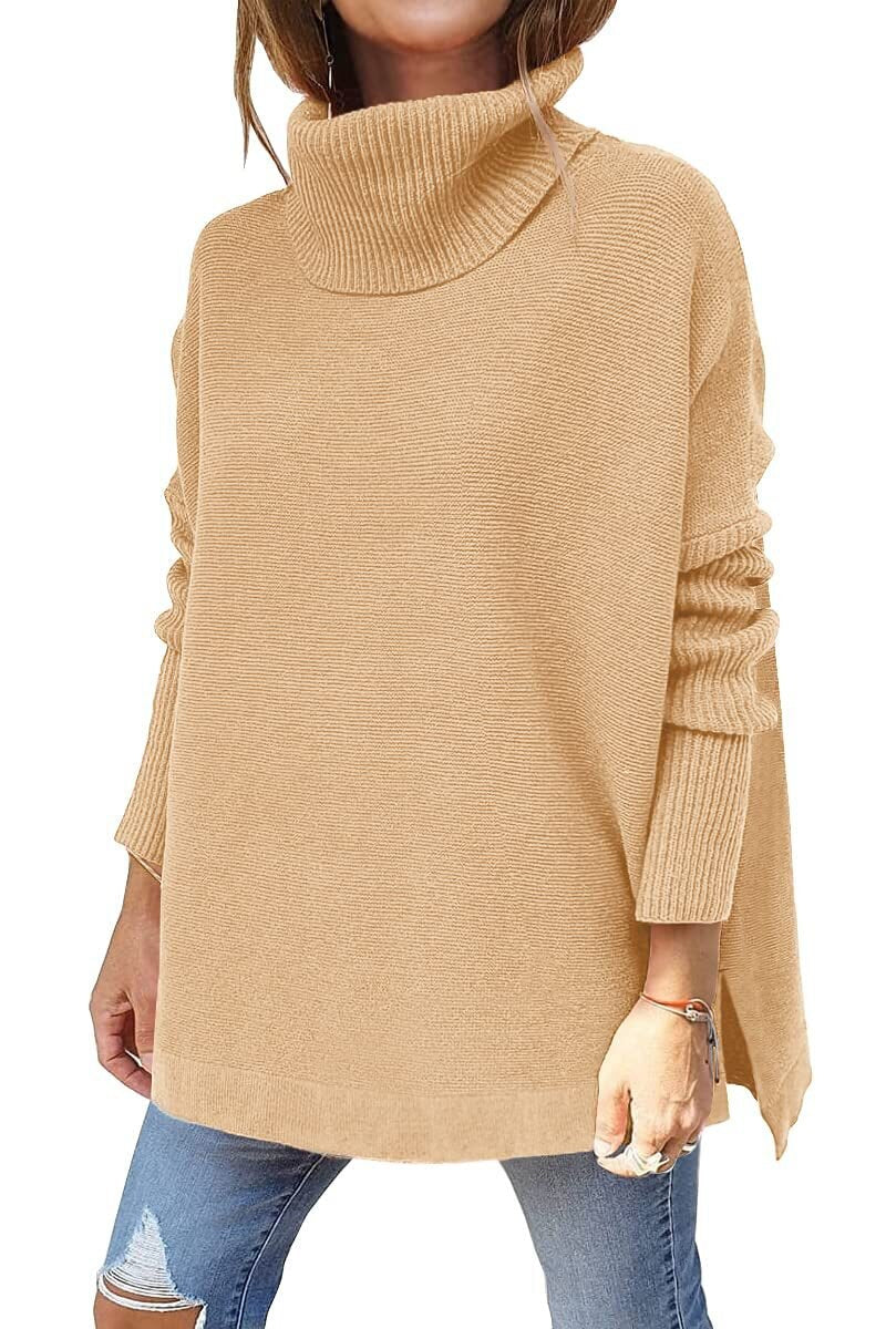 Oversized Turtleneck Sweater for Women