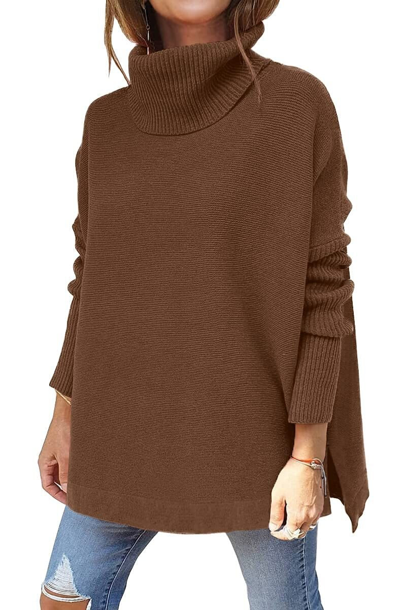 Oversized Turtleneck Sweater for Women