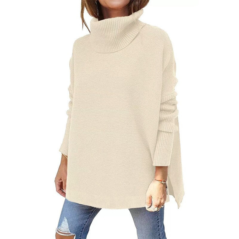 Oversized Turtleneck Sweater for Women
