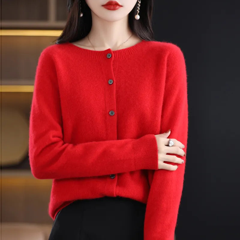 Women’s Cardigan with Front Button Closure