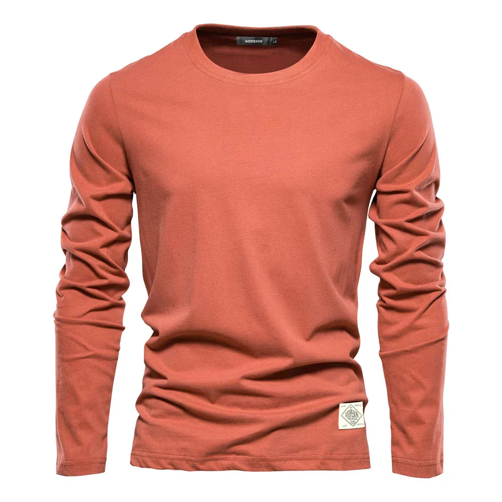 Julian - Men's Long Sleeve Crewneck T Shirt