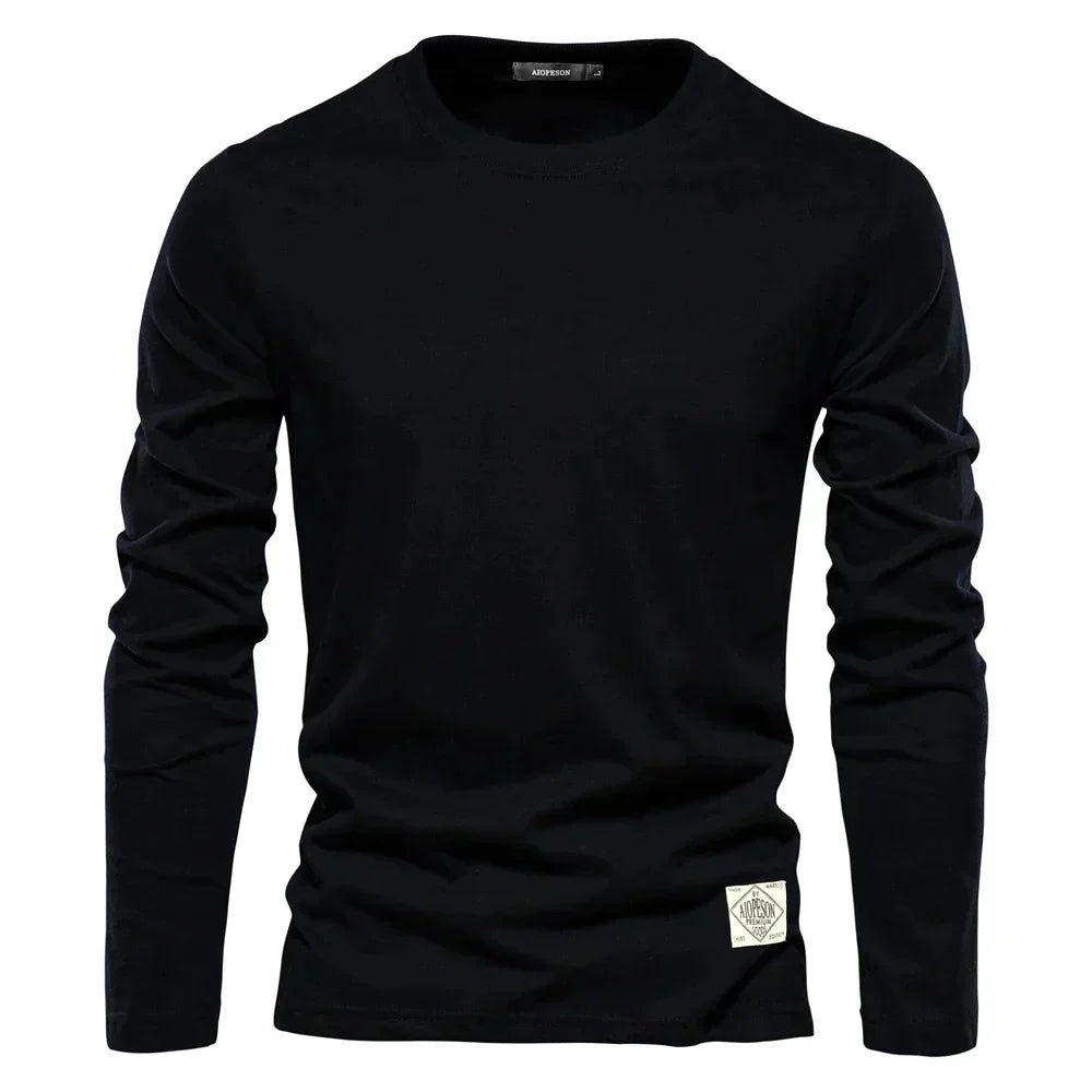 Julian - Men's Long Sleeve Crewneck T Shirt