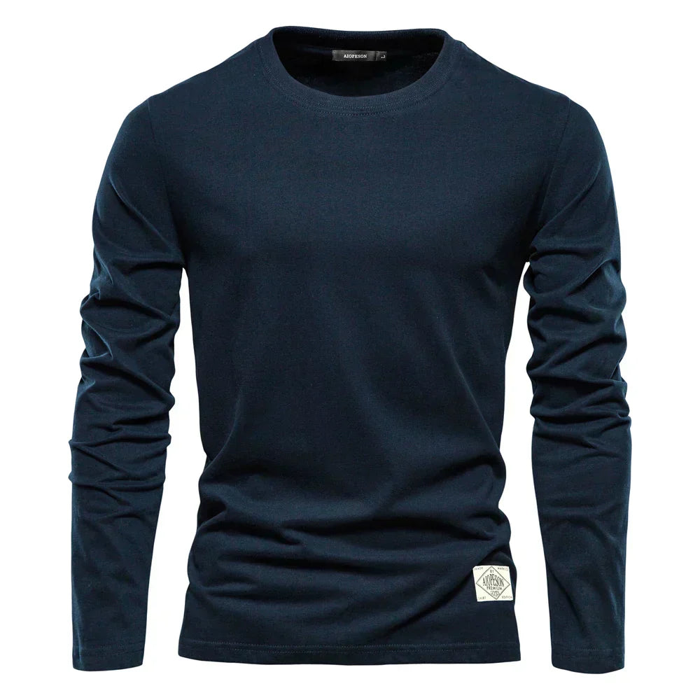 Julian - Men's Long Sleeve Crewneck T Shirt