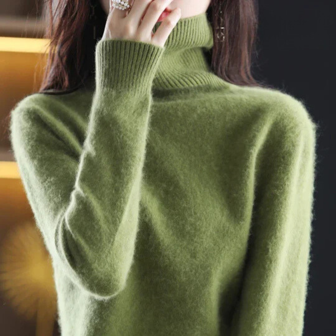 Women’s High Neck Fitted Sweater