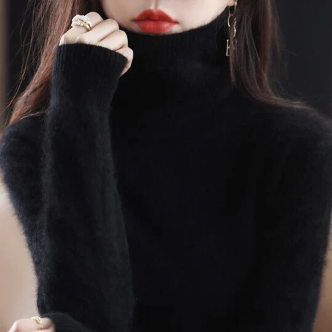 Women’s High Neck Fitted Sweater