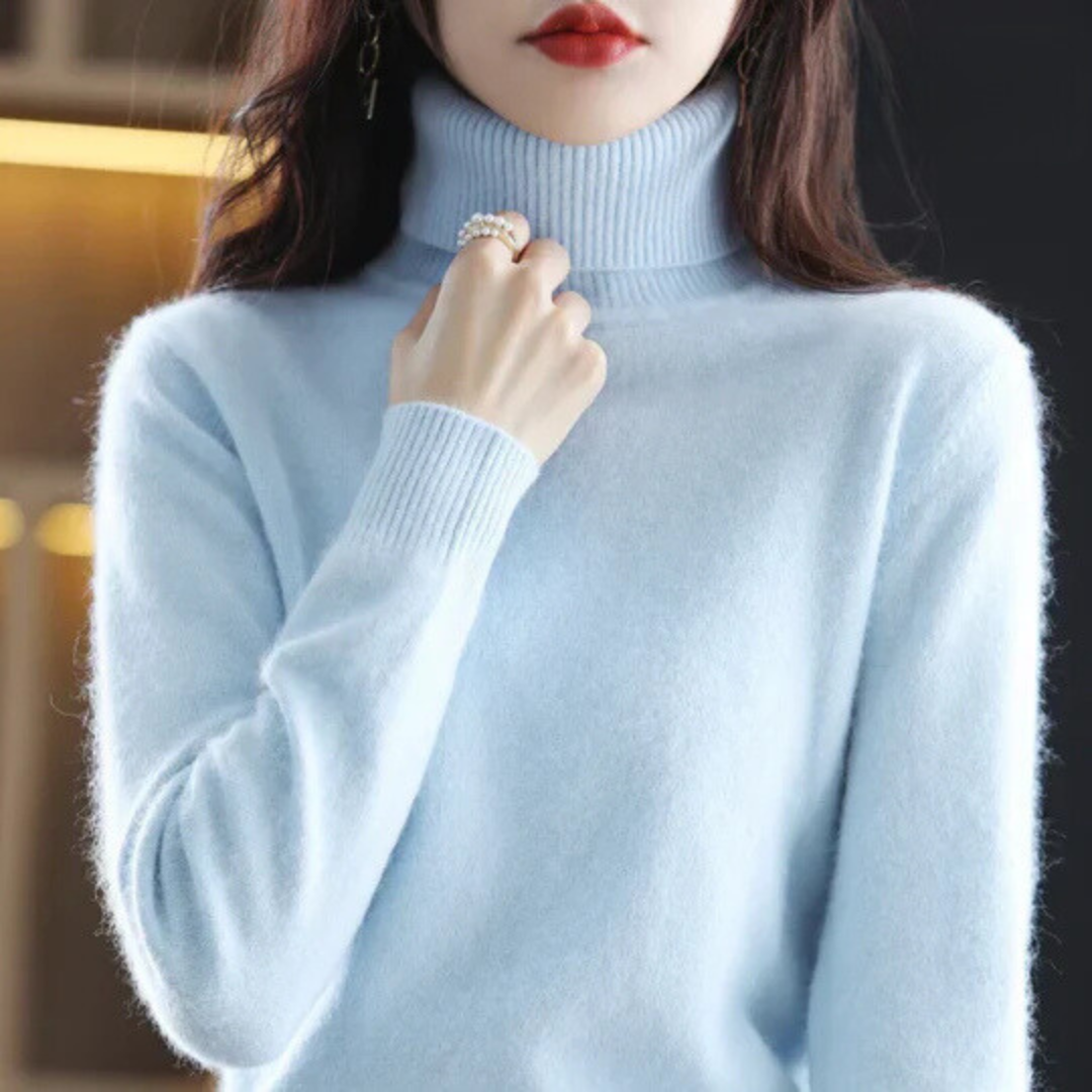 Women’s High Neck Fitted Sweater
