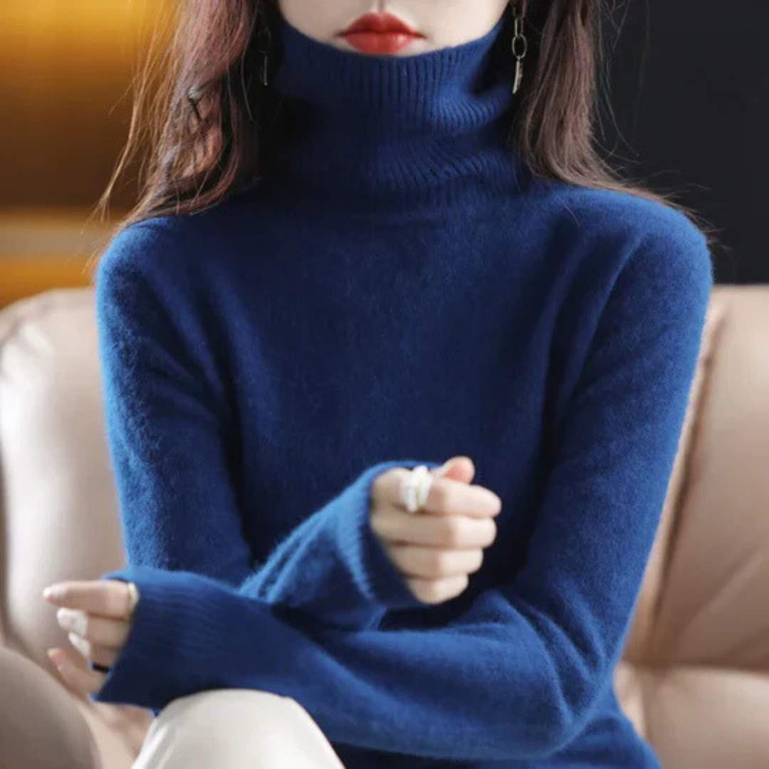 Women’s High Neck Fitted Sweater