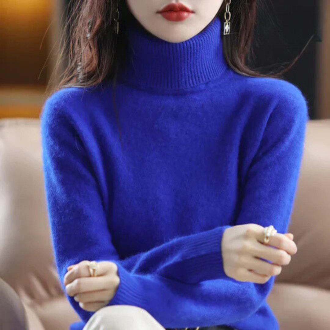 Women’s High Neck Fitted Sweater