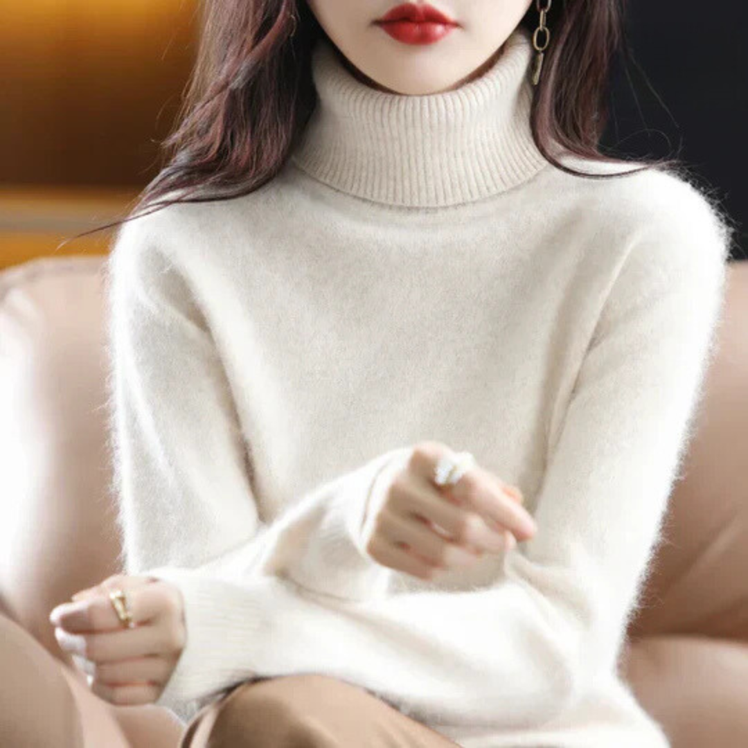 Women’s High Neck Fitted Sweater