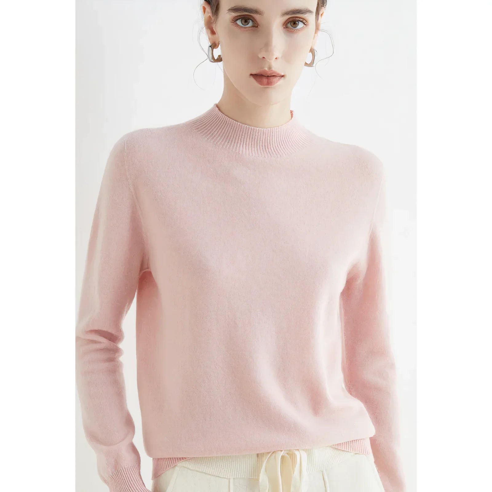 Women’s Knit Sweater with V-Neck