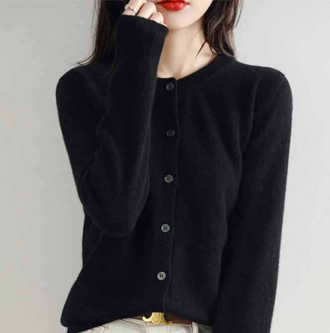 Women’s Knitted Cardigan with V-Neck