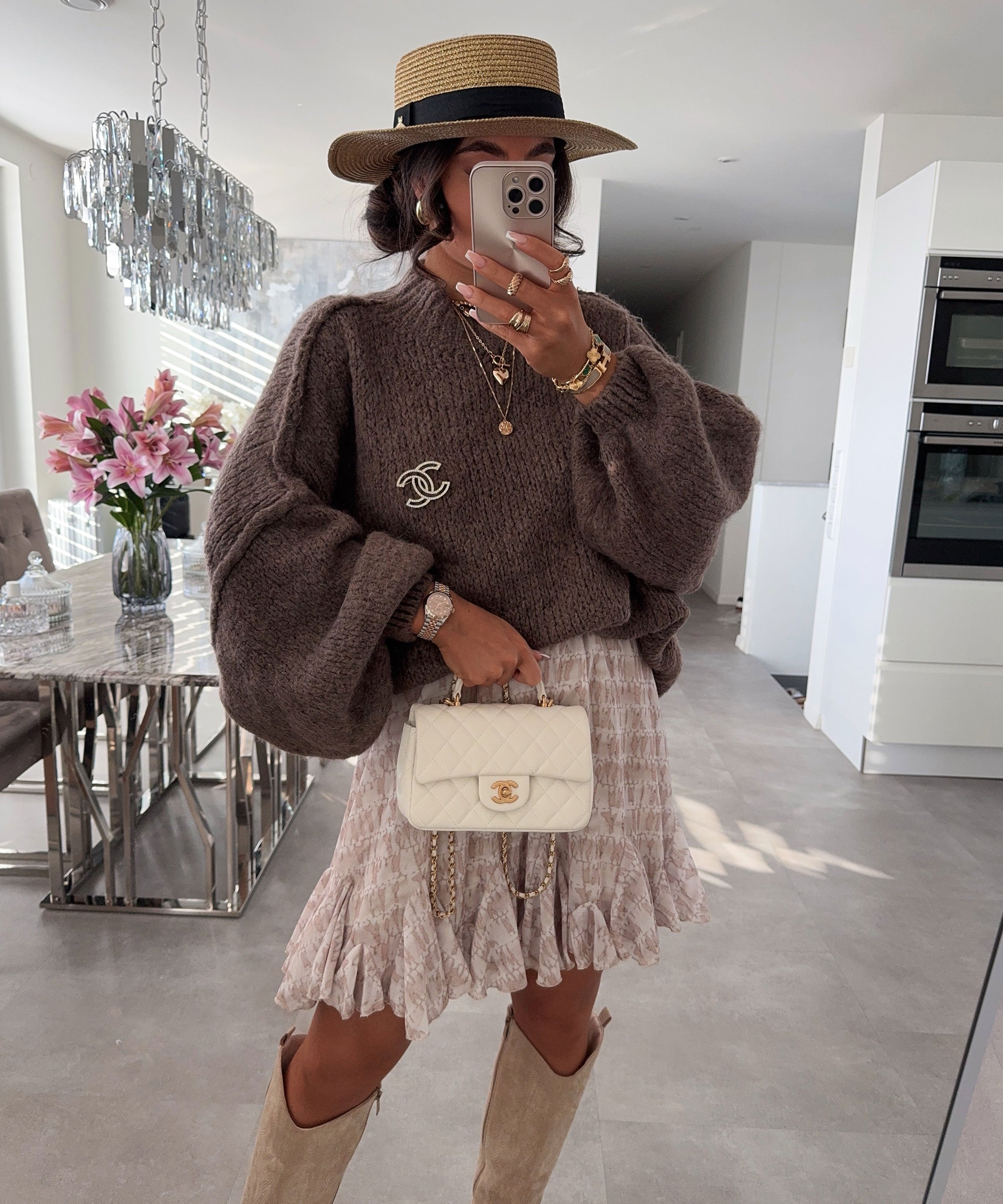 Women’s Oversized Sweater in Brown