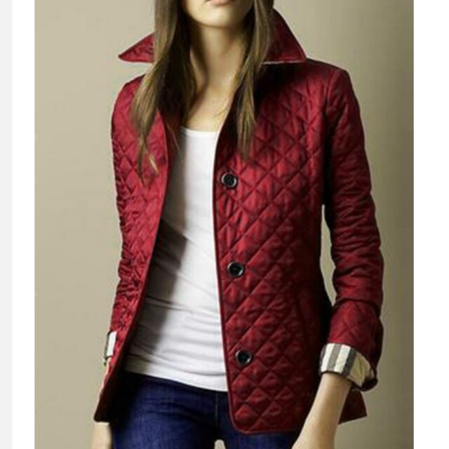 Women’s Quilted Button Closure Coat