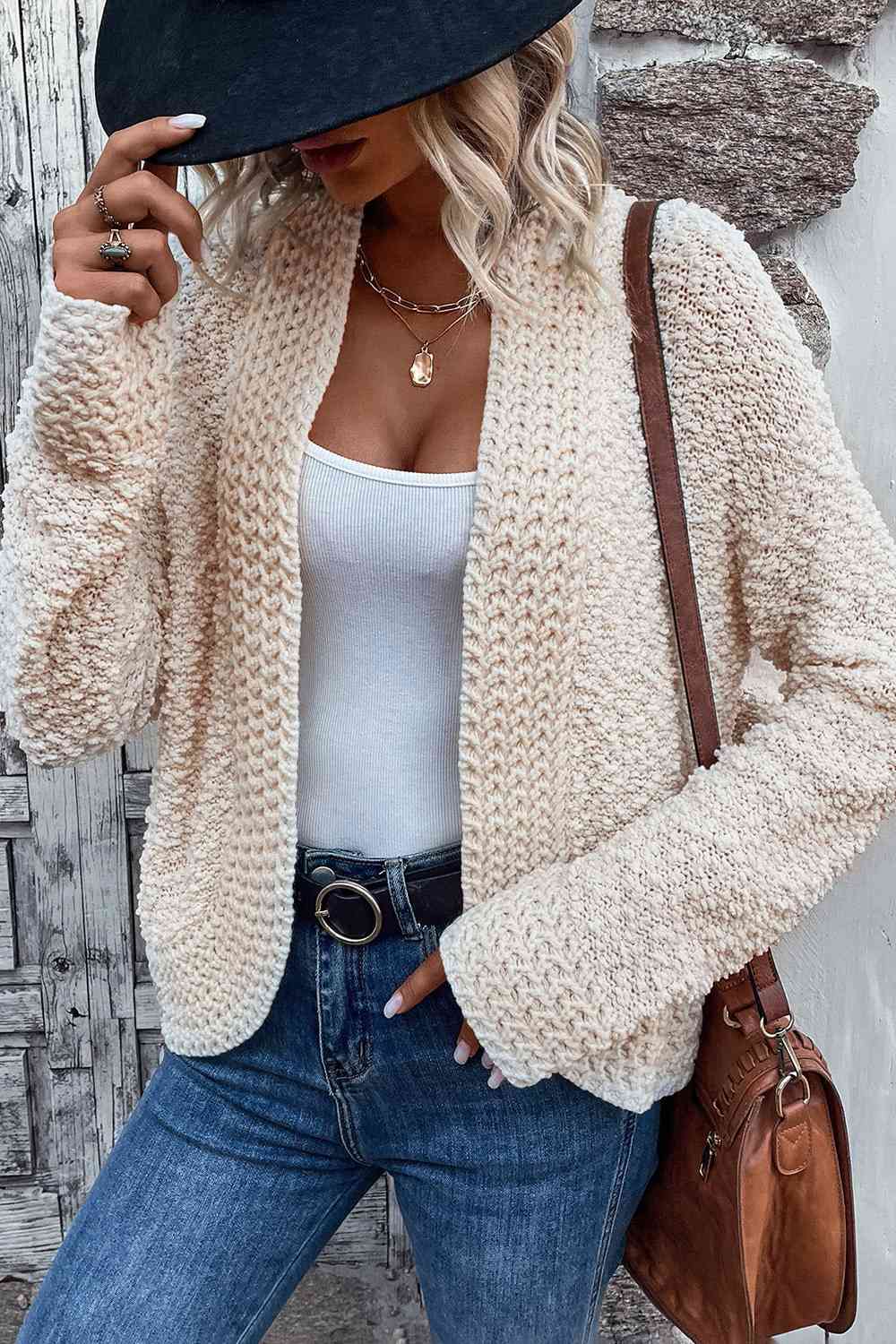 Women’s Cardigan With Open Front
