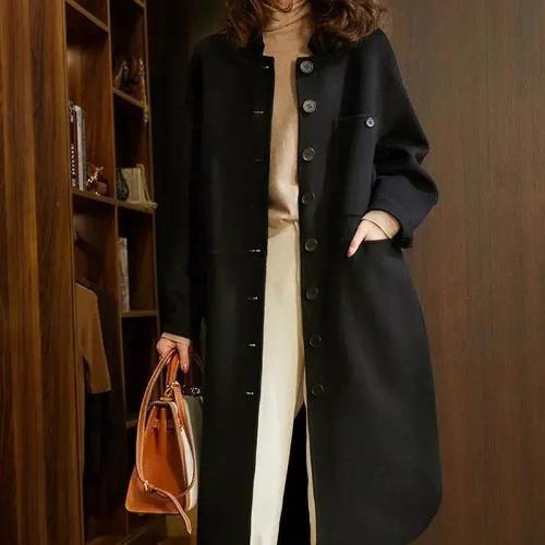 Women's Classic Coat with Pockets