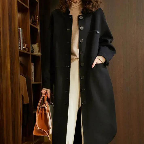 Women's Classic Coat with Pockets