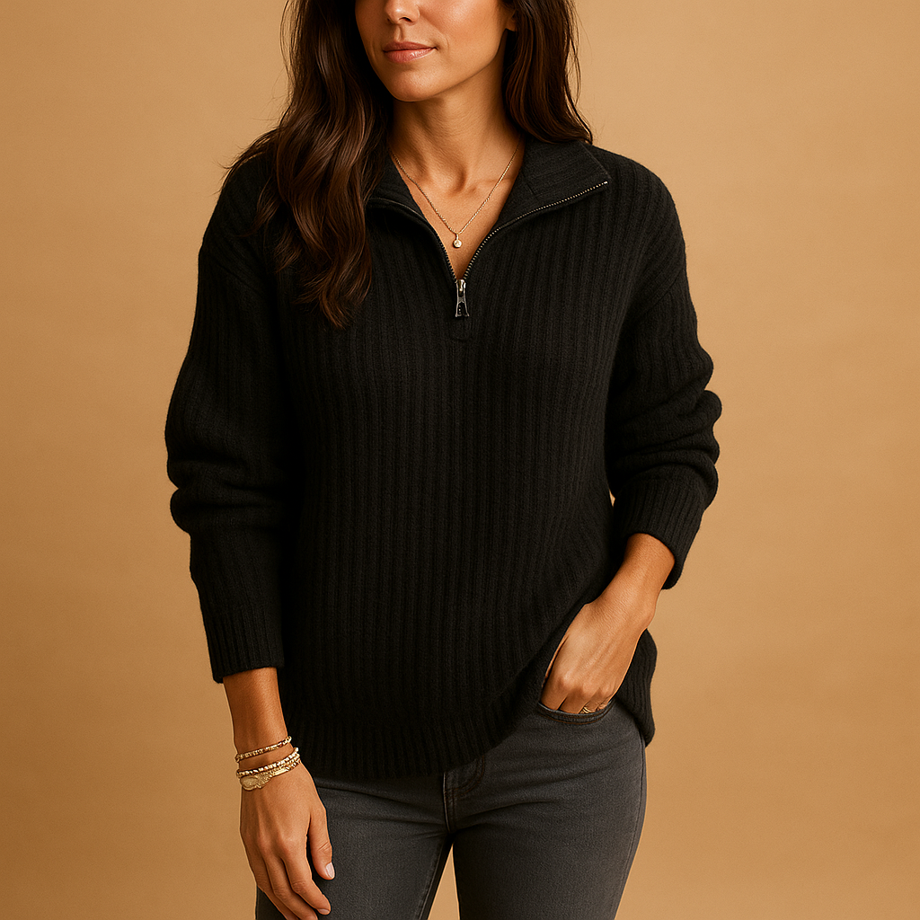 Women's Half-Zip Jumper with Tailored Fit 4