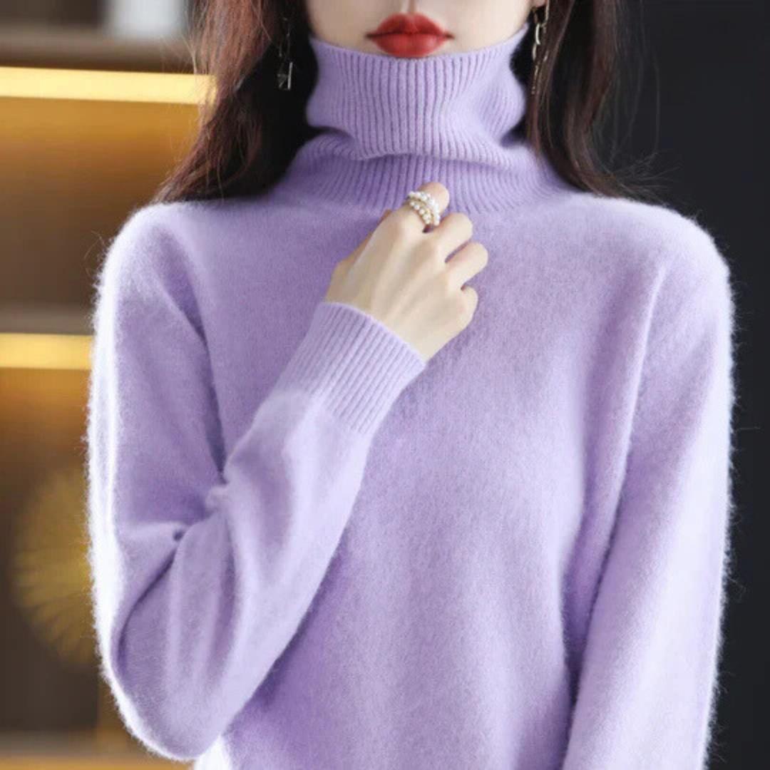 Women’s High Neck Fitted Sweater