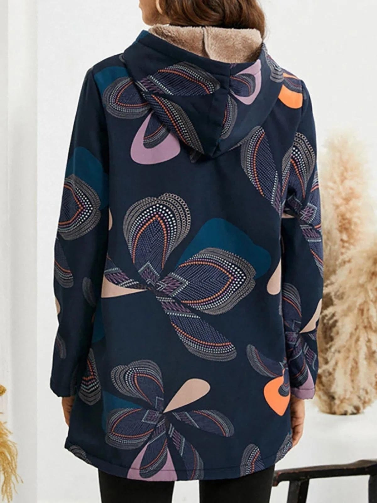 Women's Hooded Jacket With Relaxed Fit