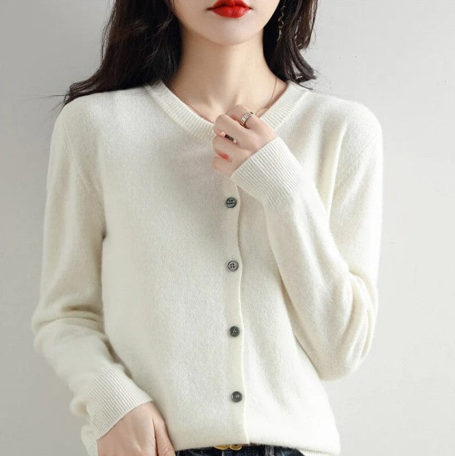 Women’s Knitted Cardigan with V-Neck