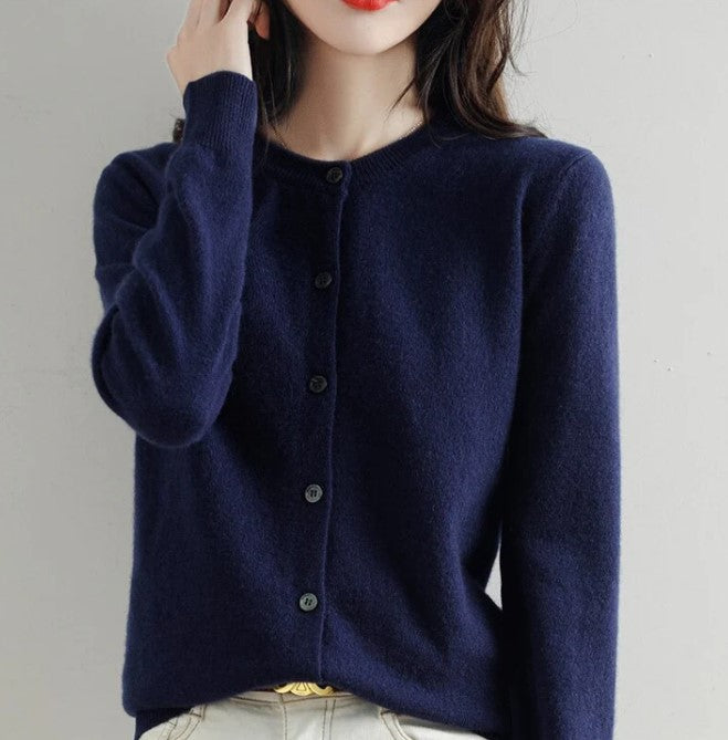 Women’s Knitted Cardigan with V-Neck