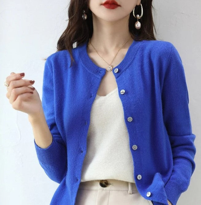 Women’s Knitted Cardigan with V-Neck