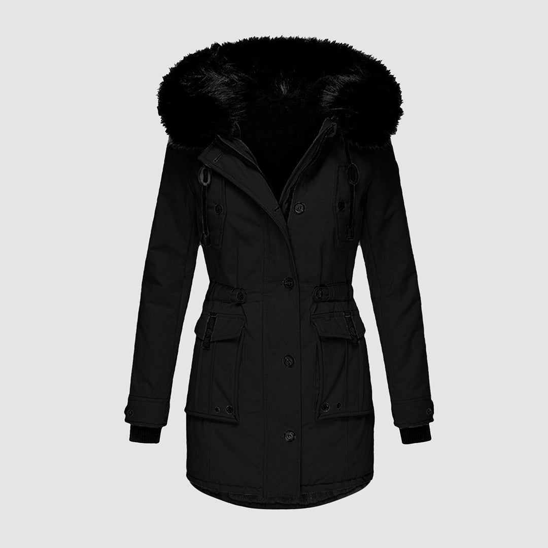 Women’s Long Coat with Refined Design