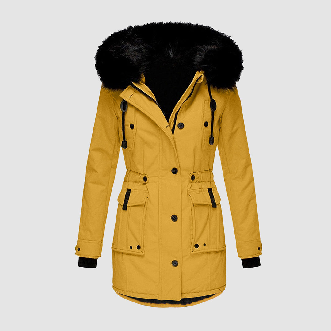 Women’s Long Coat with Refined Design