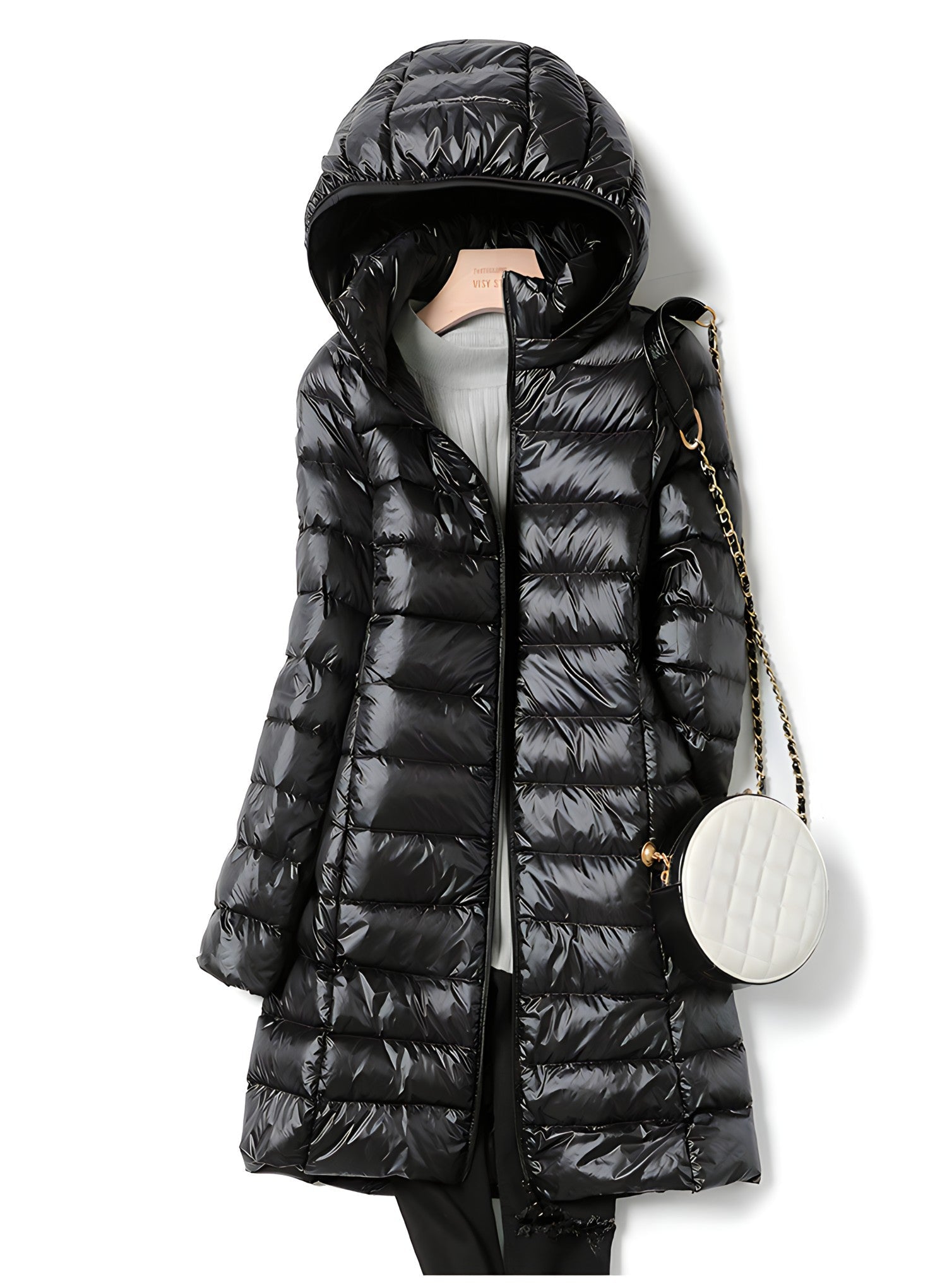 Women's Long Hooded Puffer Jacket