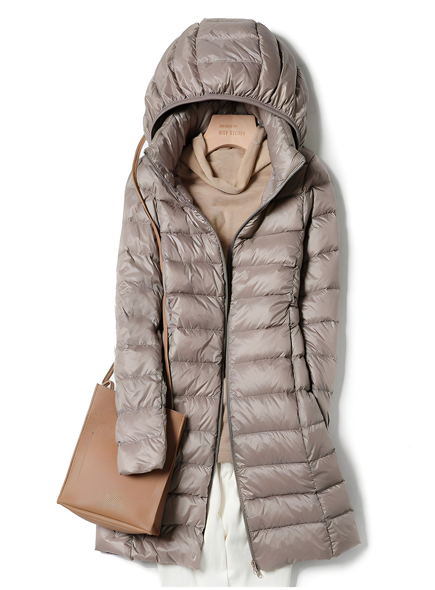 Women's Long Hooded Puffer Jacket