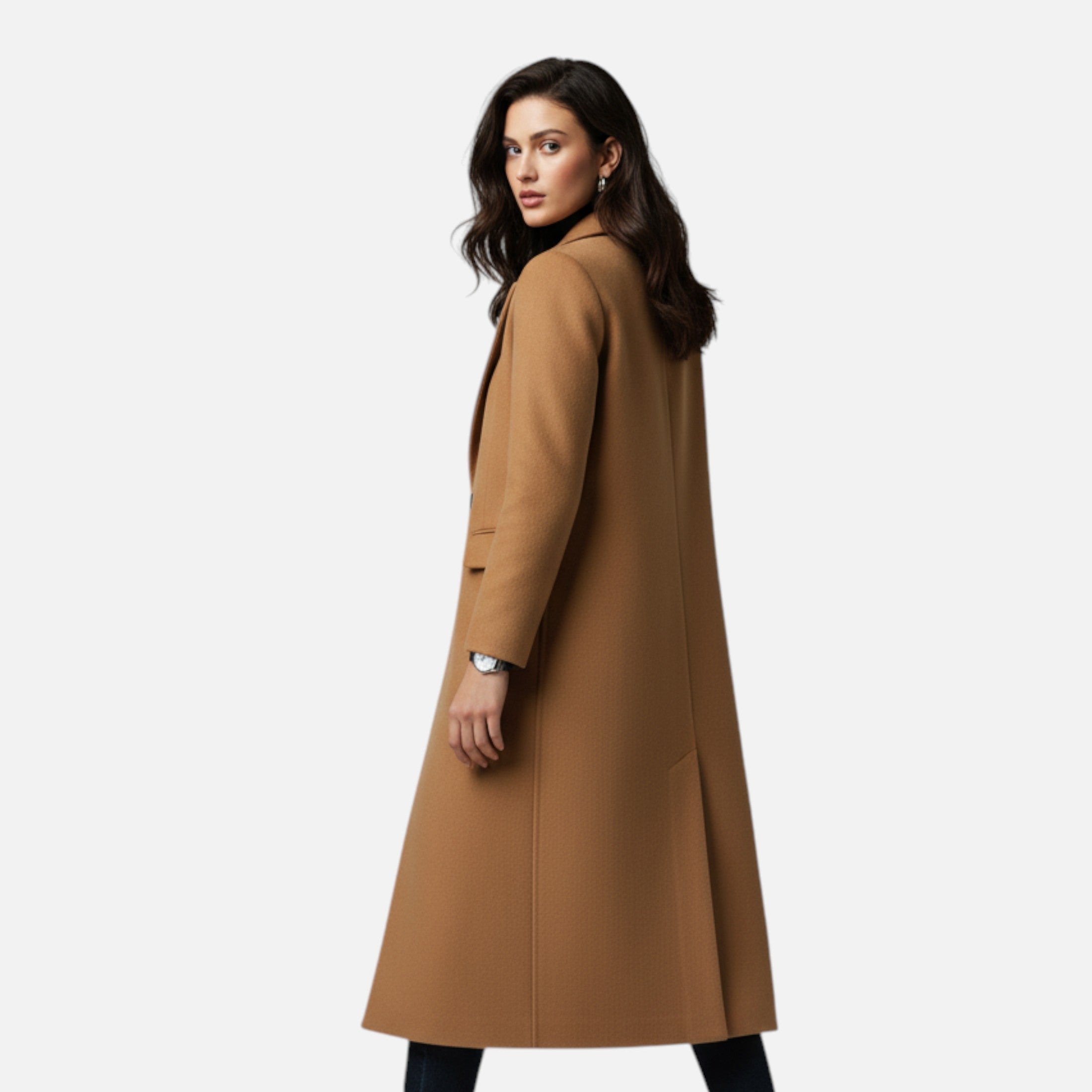 Dorevelle | Women’s Winter Overcoat – Lapel Collar Elegance 1