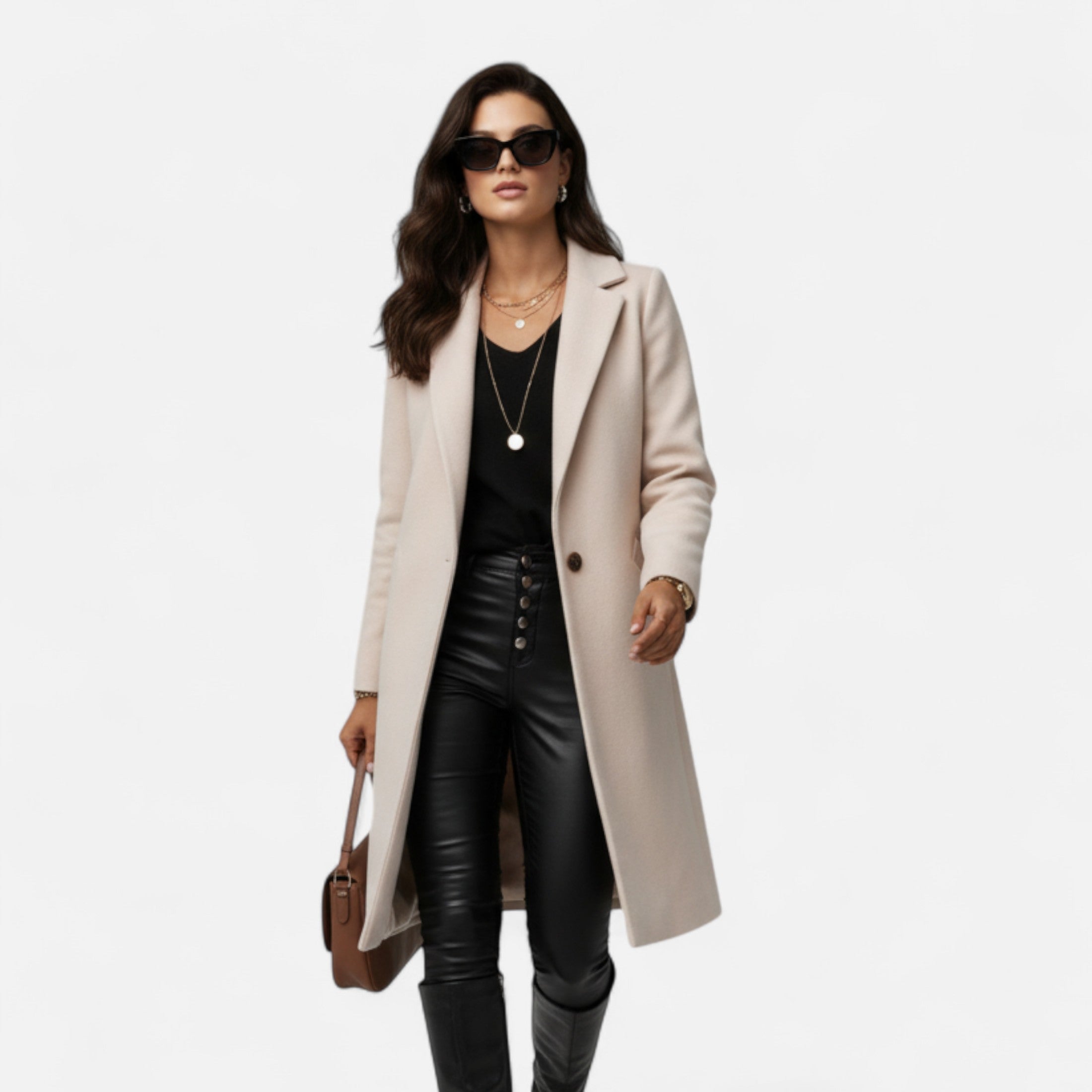 Dorevelle | Women’s Winter Overcoat – Lapel Collar Elegance 6